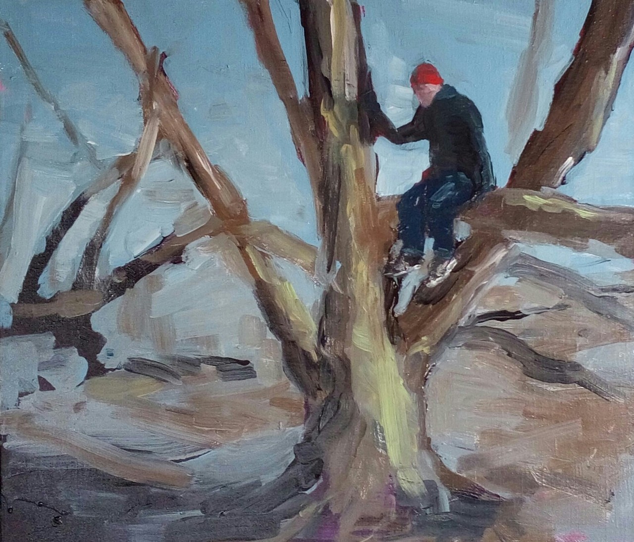 Farblandschaft - Landschaft von Clemens Groth, 2017, Acryllack auf Leinwand, 62x70cm