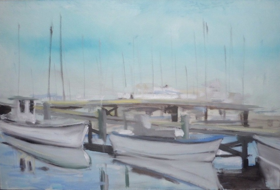 Frühe Ölarbeit - Landschaft von Clemens Groth, 2015, Öl auf Leinwand, 50x40cm