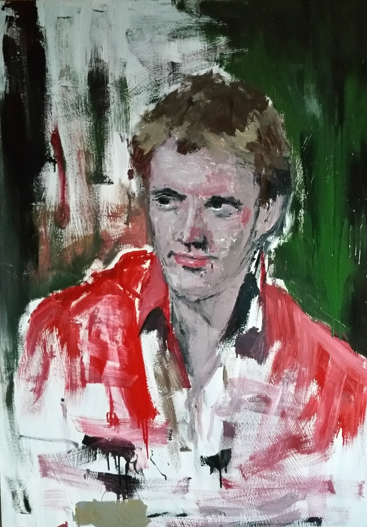 Großformat Portrait - Portraits von Clemens Groth, 2018, Acryllack auf Hartfaser, 120x90cm