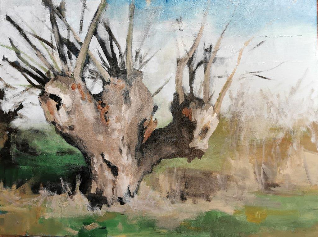 Brandenburg - Landschaft von Clemens Groth, 2021, Acryl auf Leinwand, 50x70cm