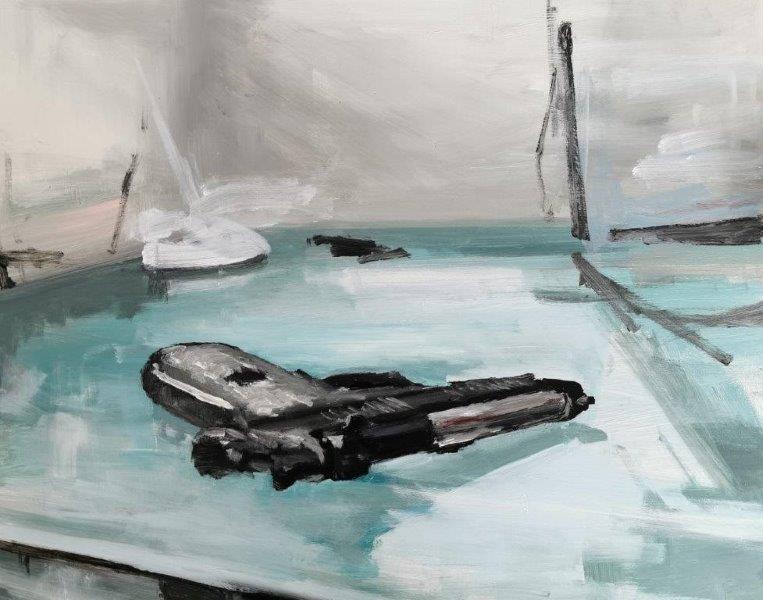 Technik und Leben - Stillleben von Clemens Groth, 2023, Acryl auf Leinwand, 60x80cm